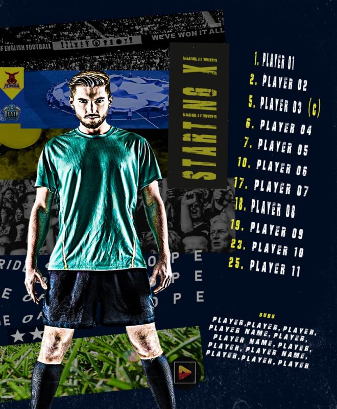 Football Starting Lineup Flyer 01