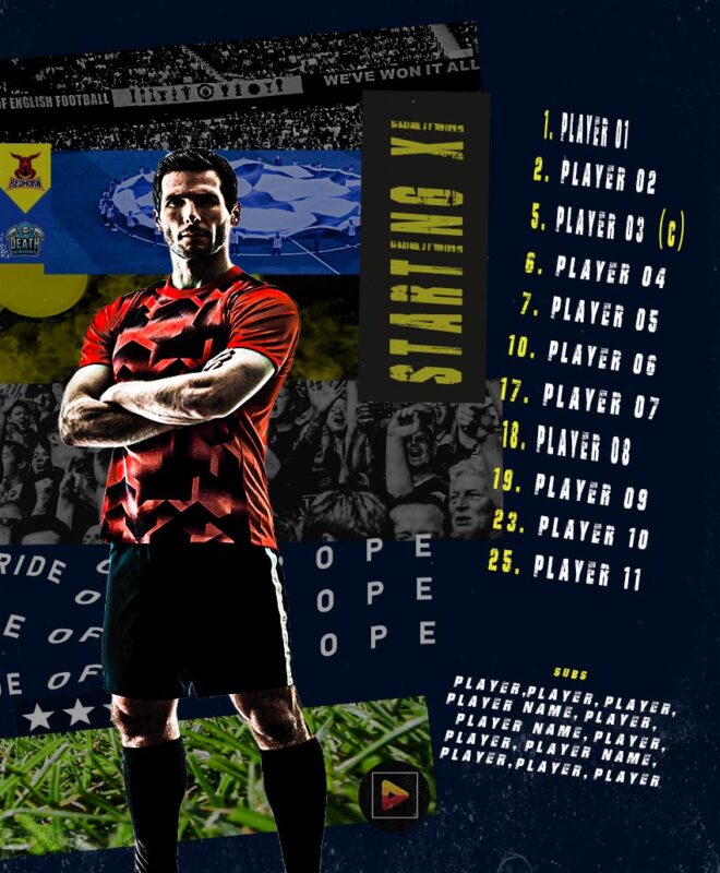 Football Starting Lineup Flyer 02