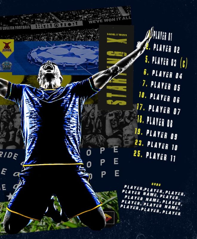 Football Starting Lineup Flyer 03
