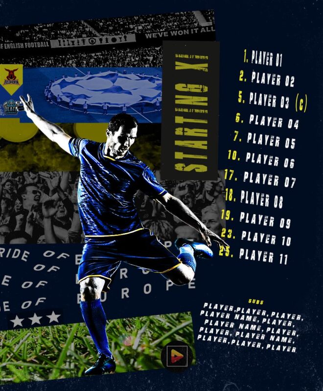 Football Starting Lineup Flyer 04